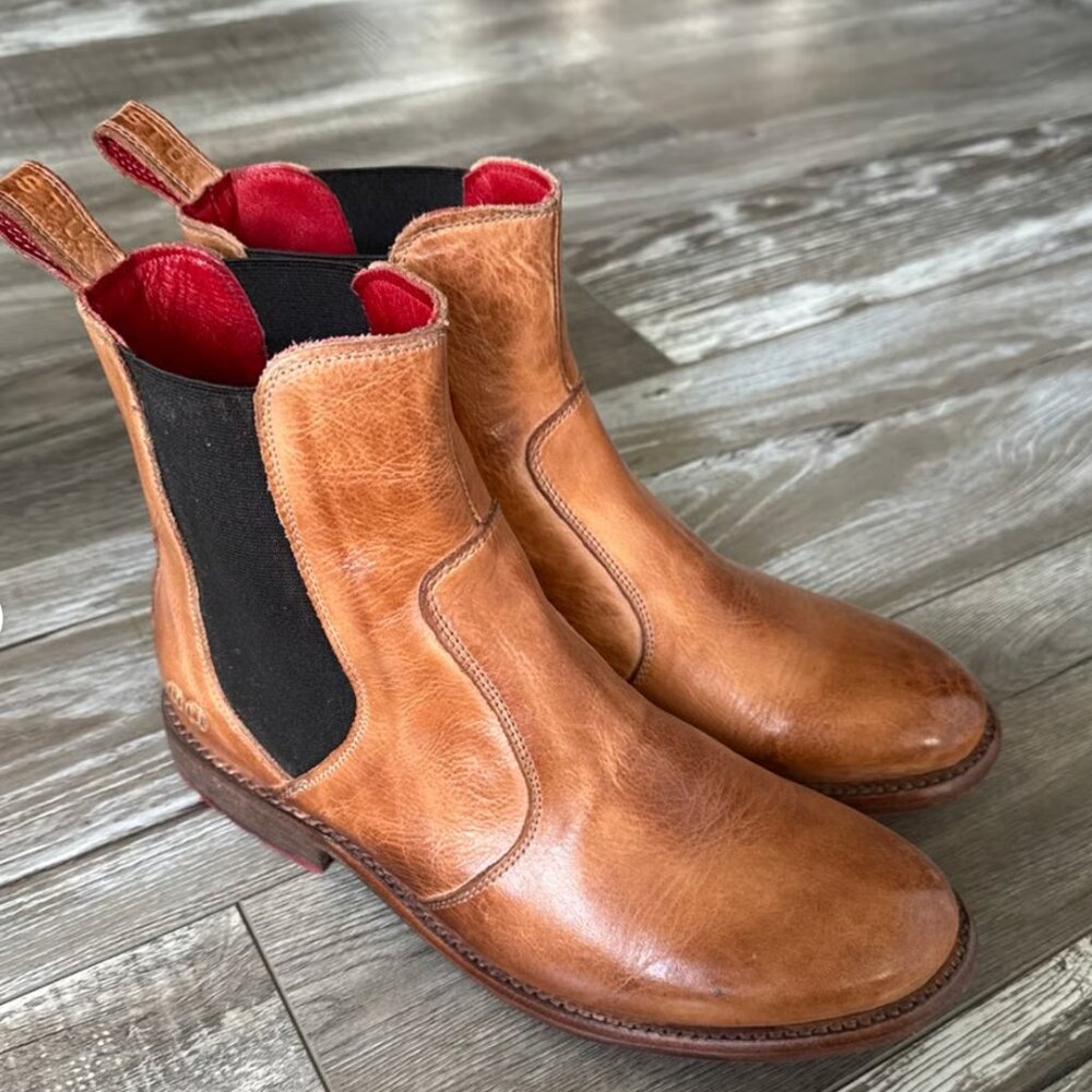 Bed Stu Nandi Boots size 8 Womens NWOT Chelsea Rustic Tan Leather